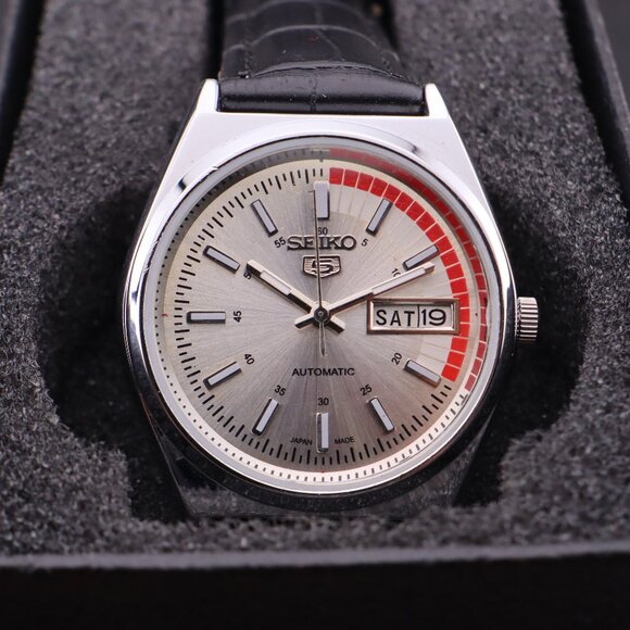 Vintage Seiko 5 Automatic 6309A Japanese Movement 17J D/D Men's Wrist Watch - Picture 7 of 14